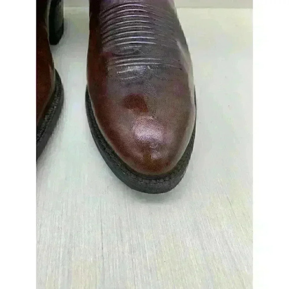 Tony Lama Men’s Brown Leather western  Cowboy Boots Size US 10 D - Picture 6 of 10